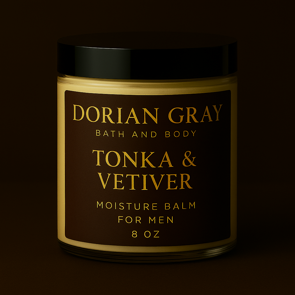 Tonka & Vetiver – Moisture Balm for Men (8 oz, Paraben‑Free)