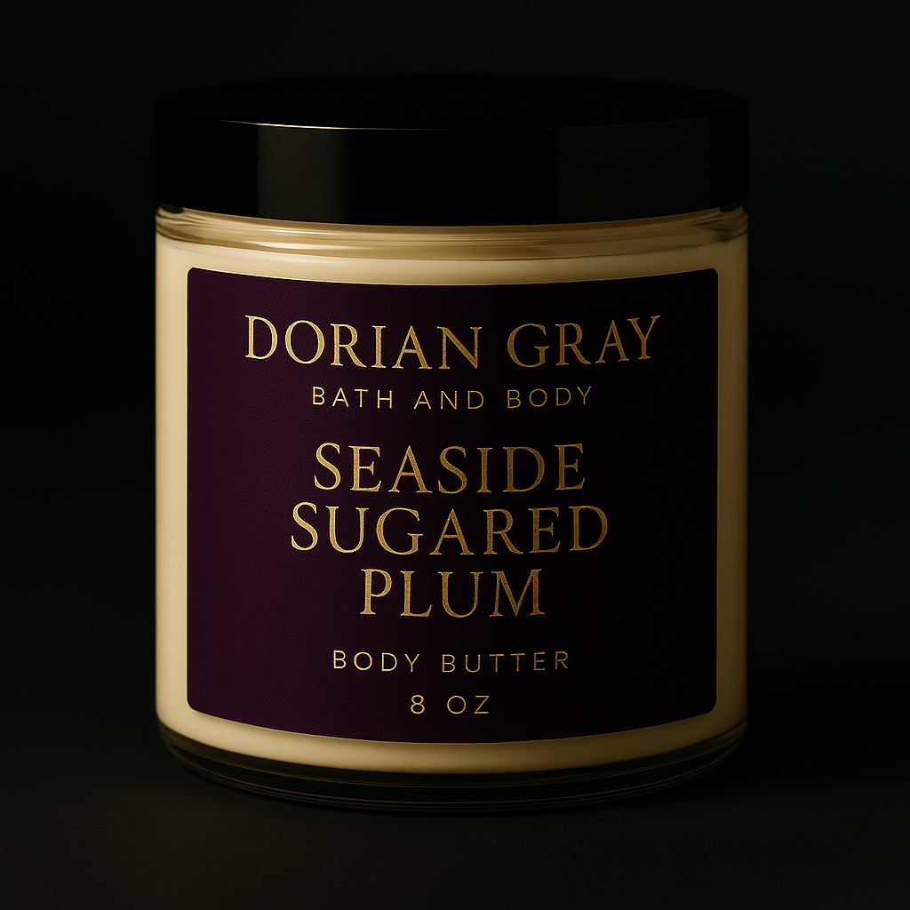 Seaside Sugared Plum – Luxury Body Butter (8 oz, Paraben‑Free)